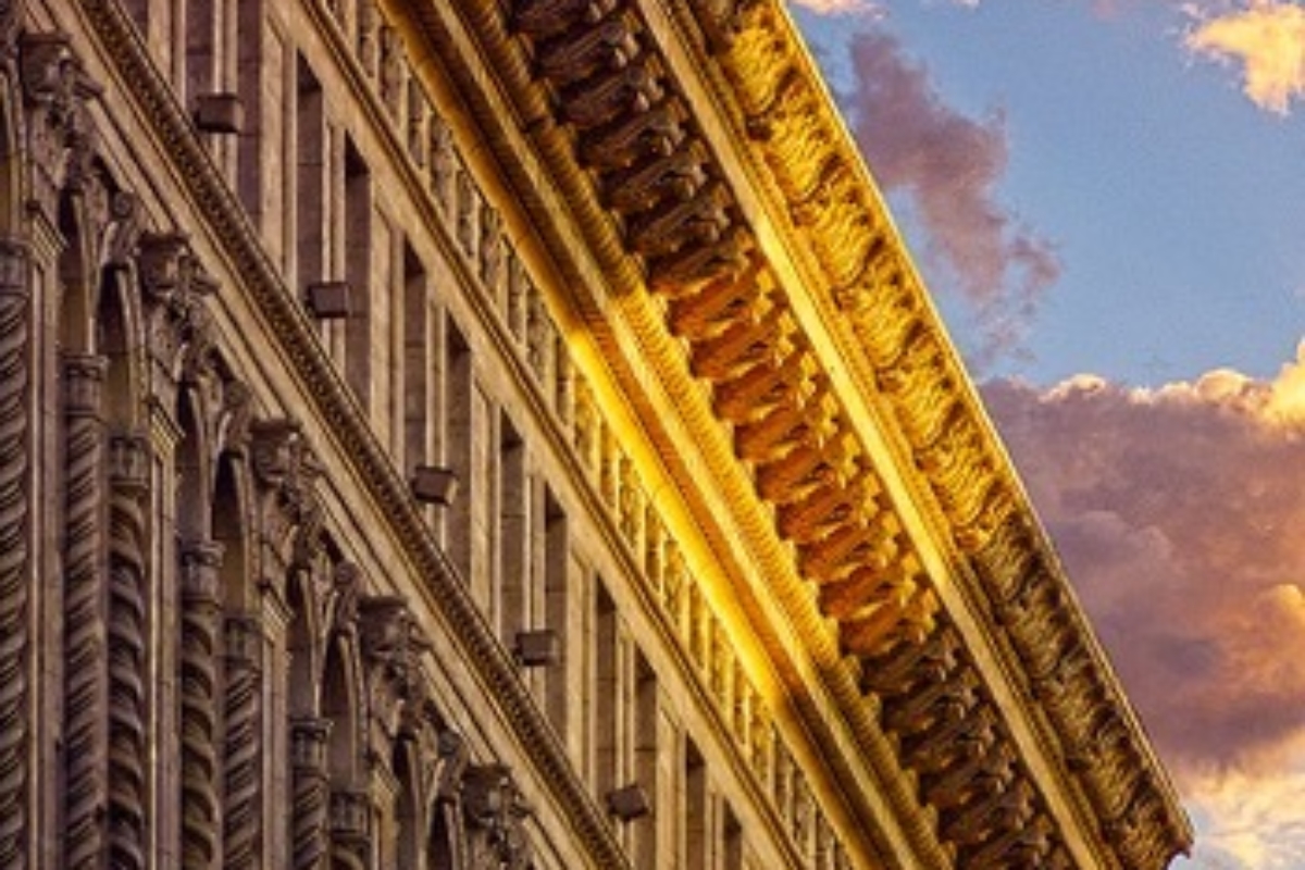 Sunset on Spring Street, Downtown, Los Angeles